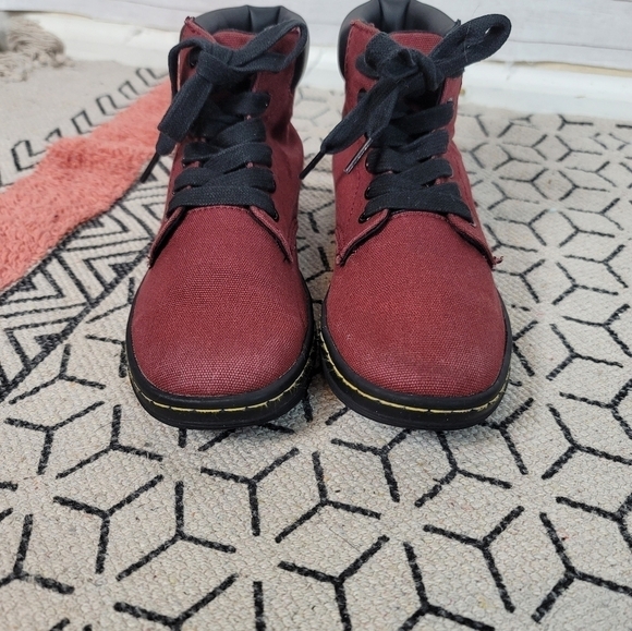 Dr. Martens Burgundy Combat Boots - Picture 7 of 15